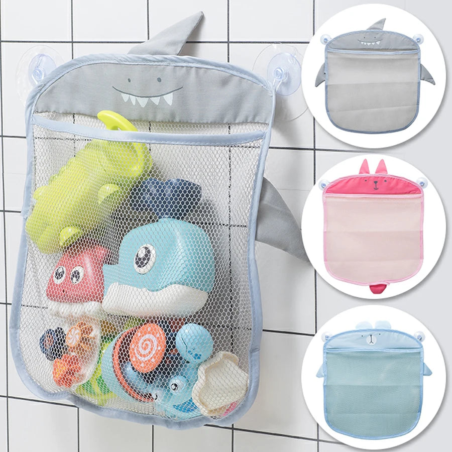 Baby Shower Toy Bathroom Mesh Bag Sucker Design