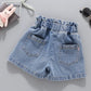 Summer Kid Girls A line Shaped Denim Shorts