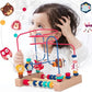 Montessori Baby Toys Wooden Roller Coaster Bead Maze