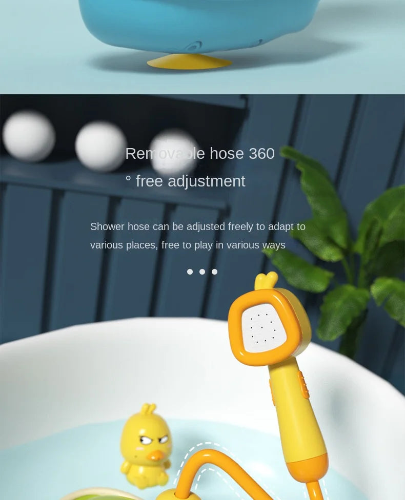 Baby Bath Toys Cute Duck Electric Water Spray