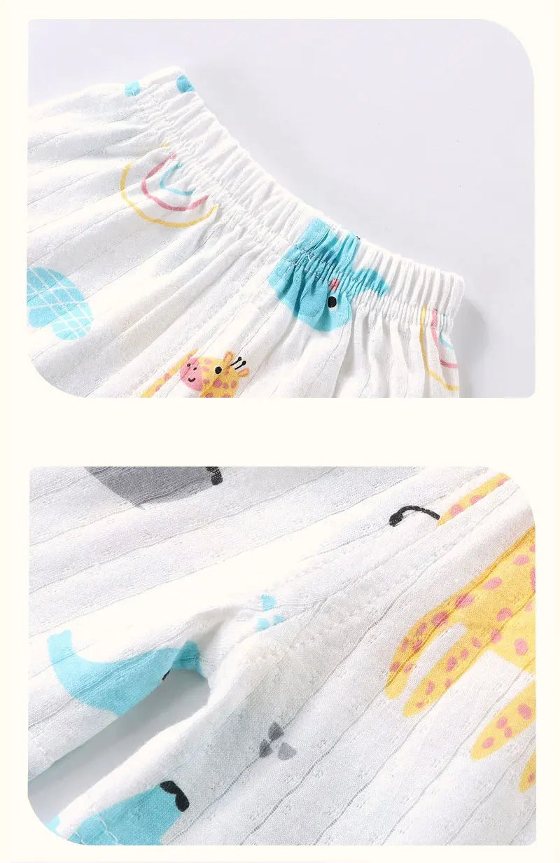 Children s Clothing Print Sleeveless Tops Shorts Cute