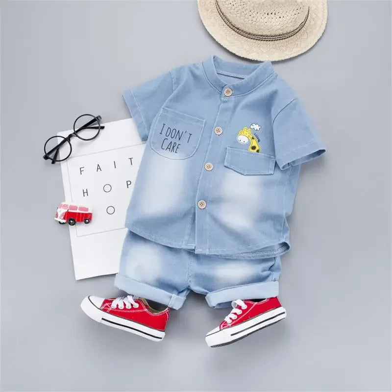 New Summer Baby Boys Denim Clothing Children Casual
