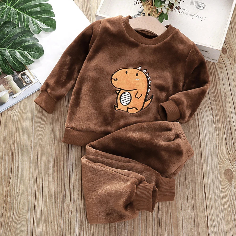 Bear Leader Girls Clothing Sets Winter Flannel Homewear