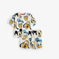 Boys Summer Clothing 2pcs Full Print Tshirt Shorts