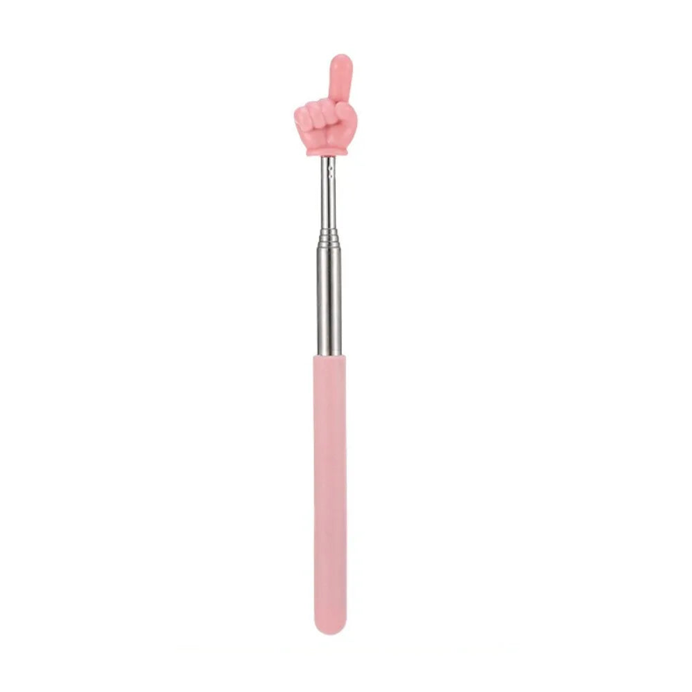 1PC Stainless Steel Teaching Pointer Telescopic Rod Finger