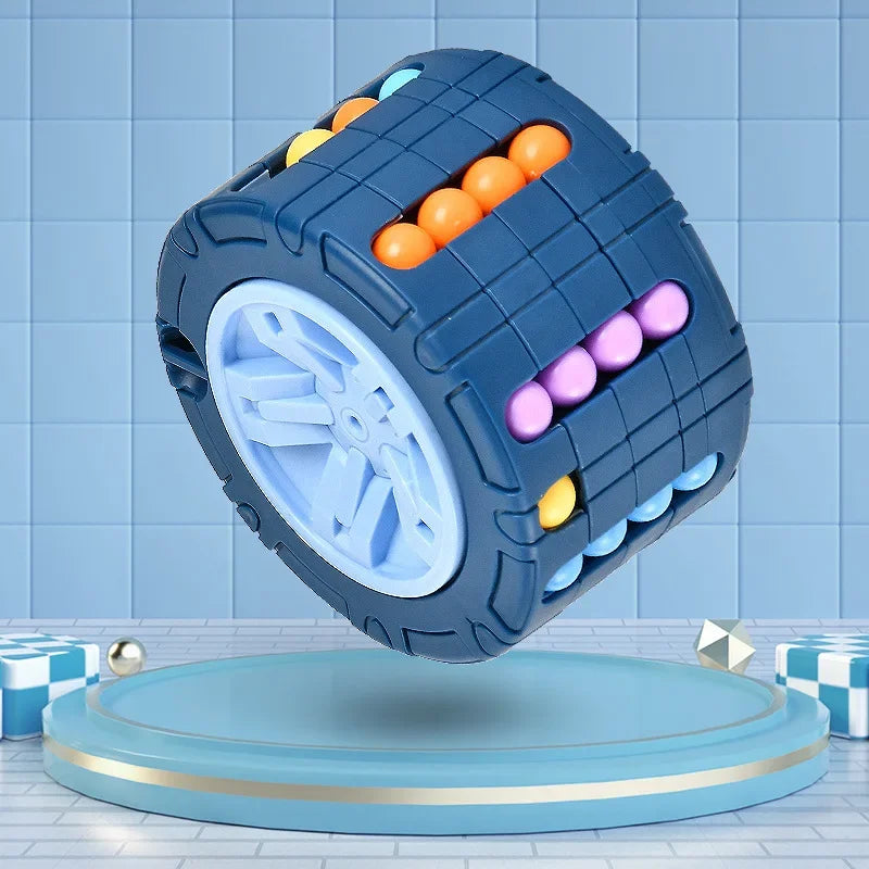 3D Cylinder Cube Toy Magical Bean Gyro Rotate