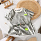 2Pcs Fashion Children Short Sleeve Shorts Sets Summer
