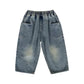 Spring and Autumn Children s Pocket Wide Leg