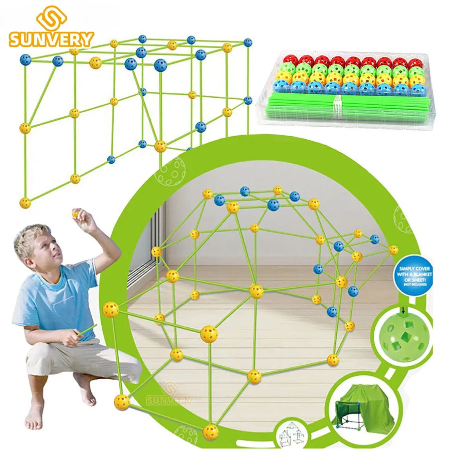 Kids forts building kit Construction Fortress Child Game