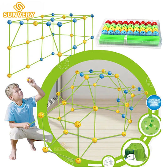 Kids forts building kit Construction Fortress Child Game