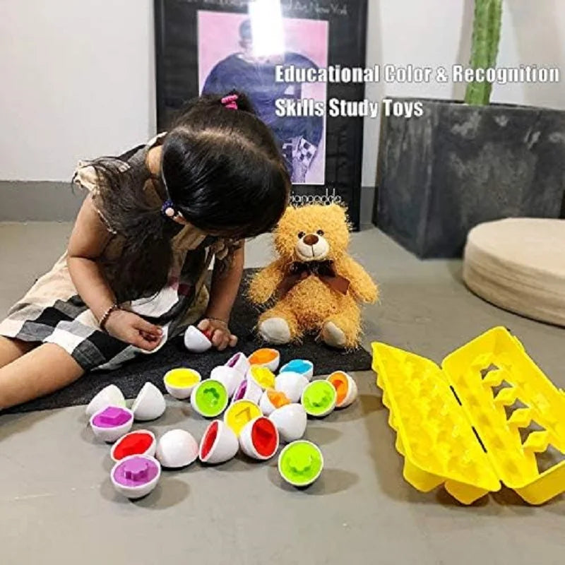 Matching Eggs Toys for Kids 1 2 3Toddlers