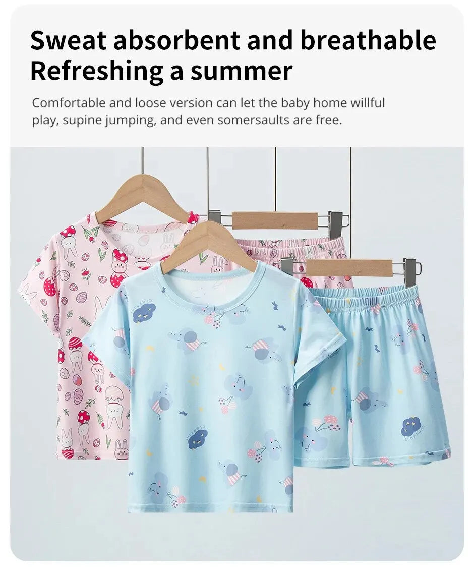 Summer CHILDREN S Clothing Short Sleeve Shorts 2