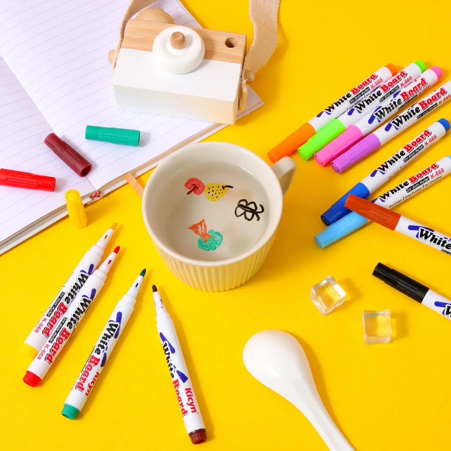 Montessori Magical Water Floating Student Painting Brush Whiteboard