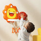 Kids Basketball Hoop with Inflatable Ball Wall Mount