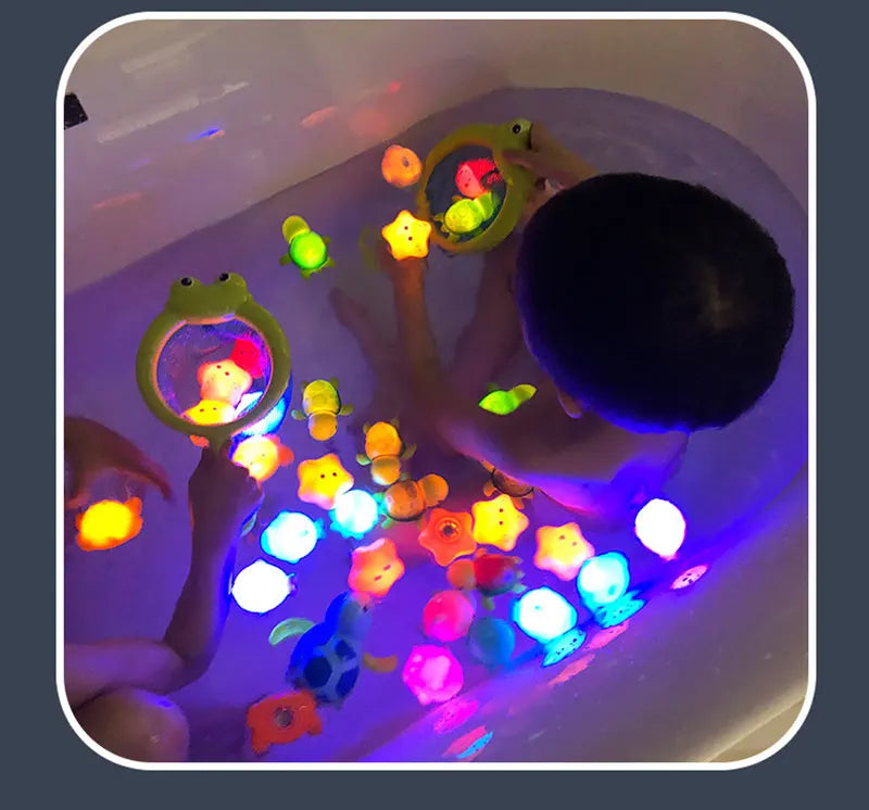 Baby Cute Animals Bath Toy LED Light Up
