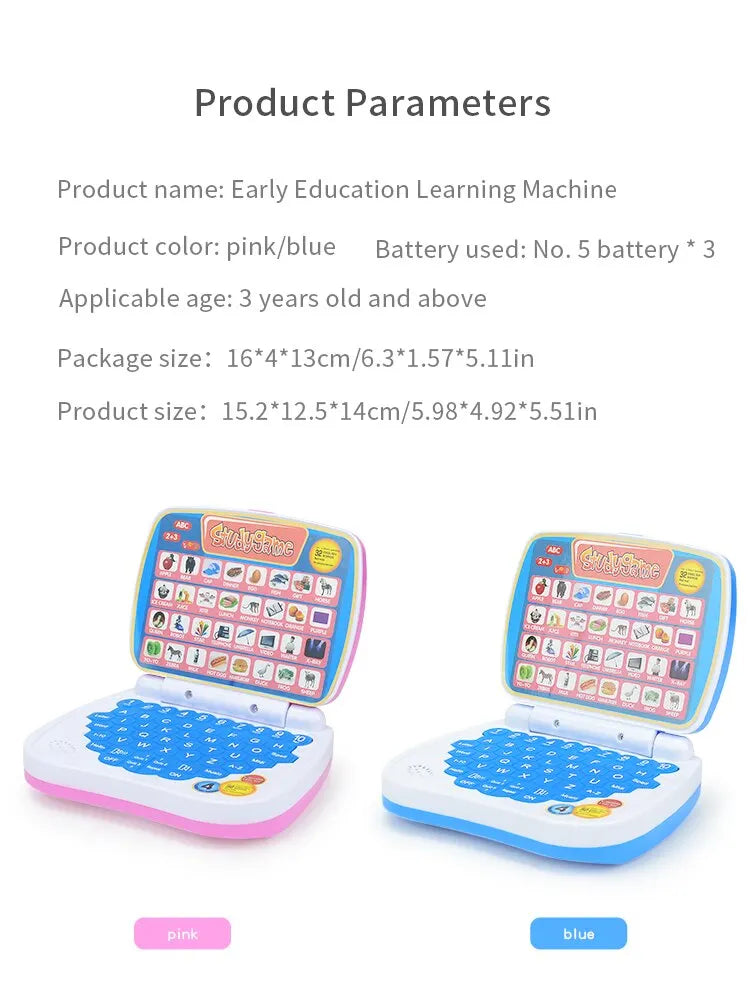 English Learning Small Laptop Toy for Kids 2