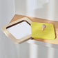 Baby Montessori Mirror Puzzle Busy Board Wooden Toys
