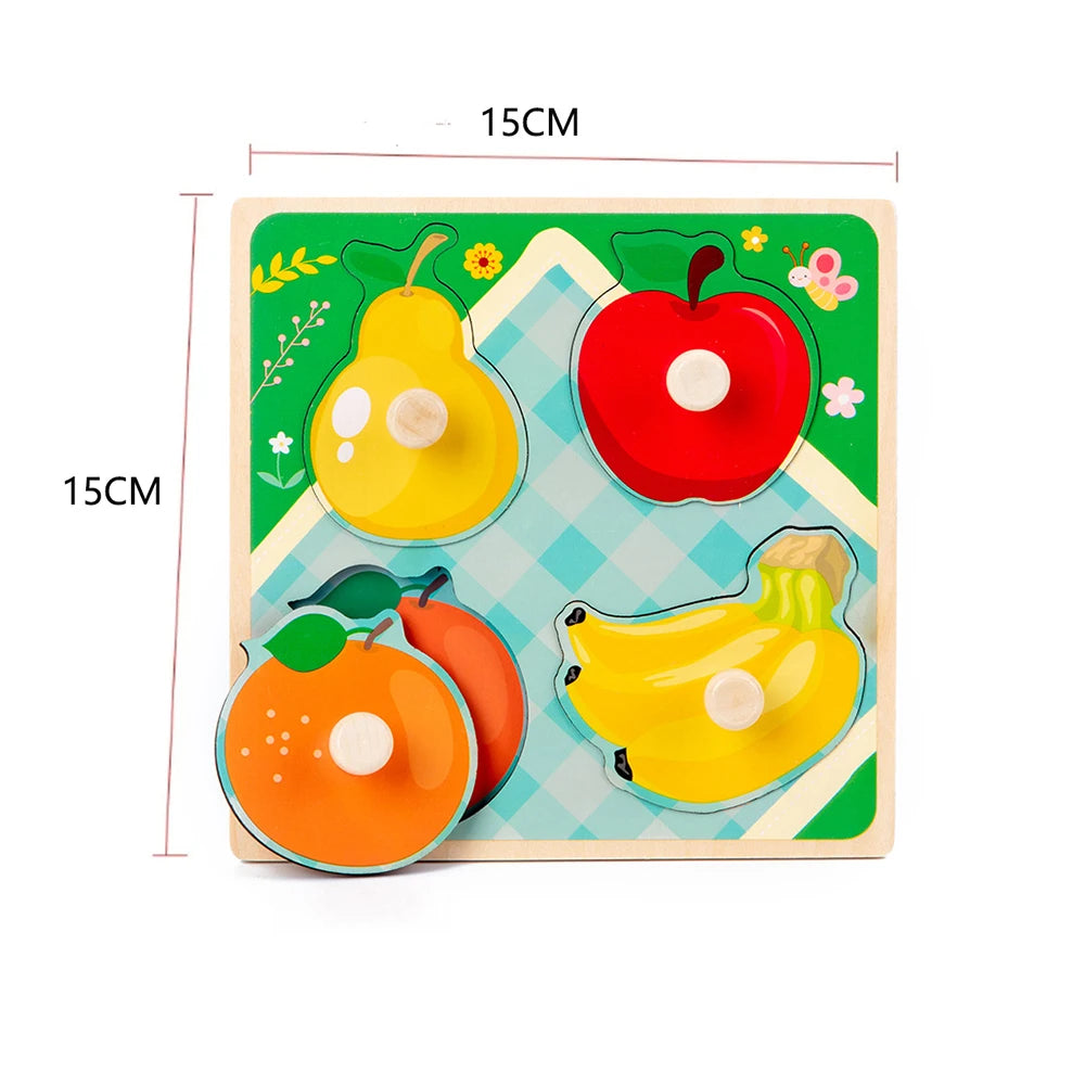 Children Wooden Puzzle Montessori Toys For Baby 1