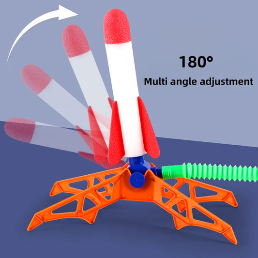 Kids Rocket Launcher Step Pump Power Air Pressed