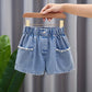 Summer Kid Girls A line Shaped Denim Shorts