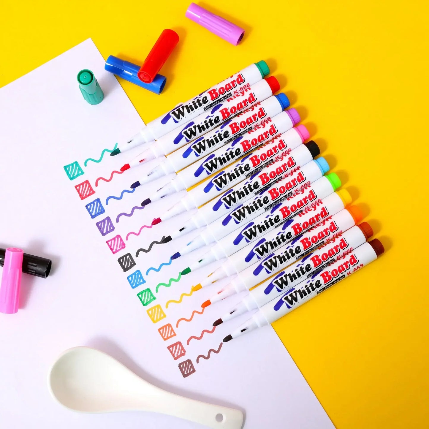 Montessori Magical Water Floating Student Painting Brush Whiteboard