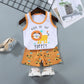Children Sets Kids Vest Suit 2PCS Set Summer