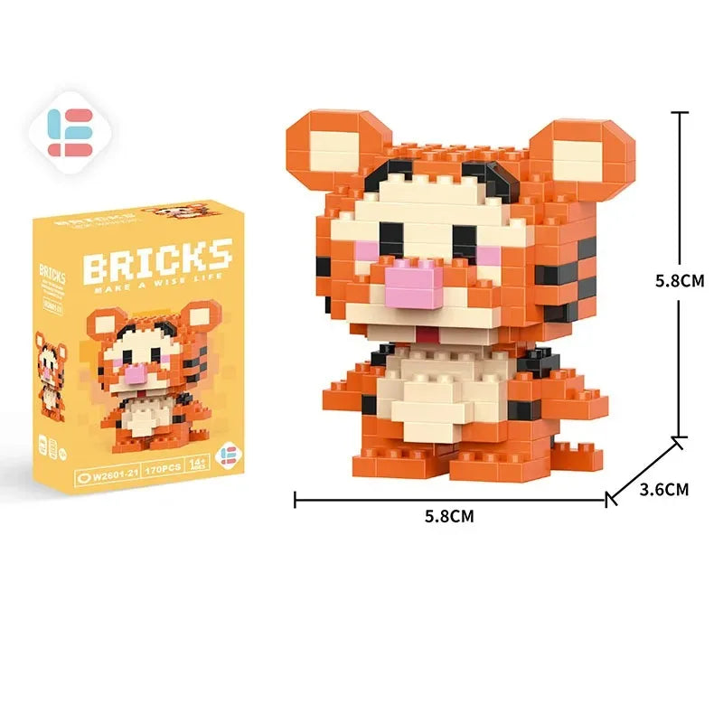 Disney LiLo Stitch Toys Building Blocks Pokeman Pikechu