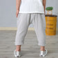 Kids Pants Boy Girl Summer Solid Color Linen