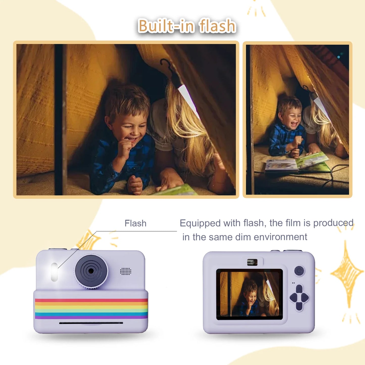 Digital Children Camera For Photography Mini Printer Portable