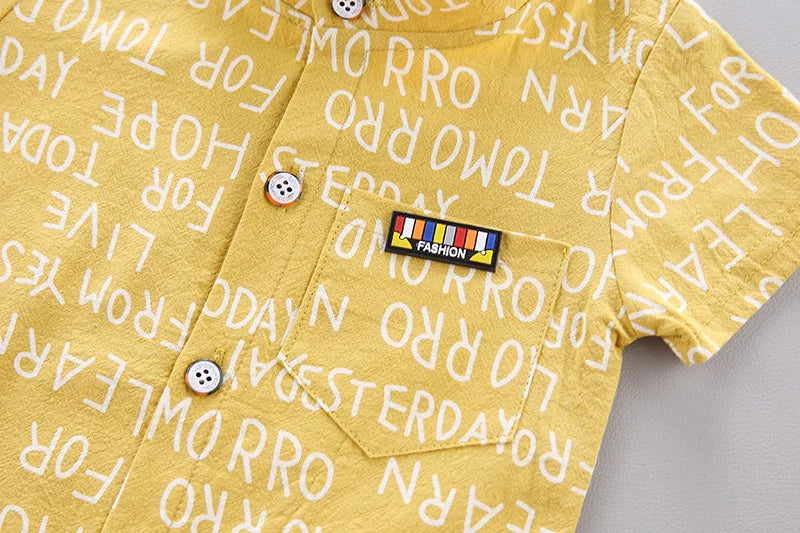New Summer Baby Boys Clothes Suit Children Fashion