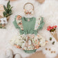 Summer Baby Girl Dress With Bowknot Striped Jumpsuit