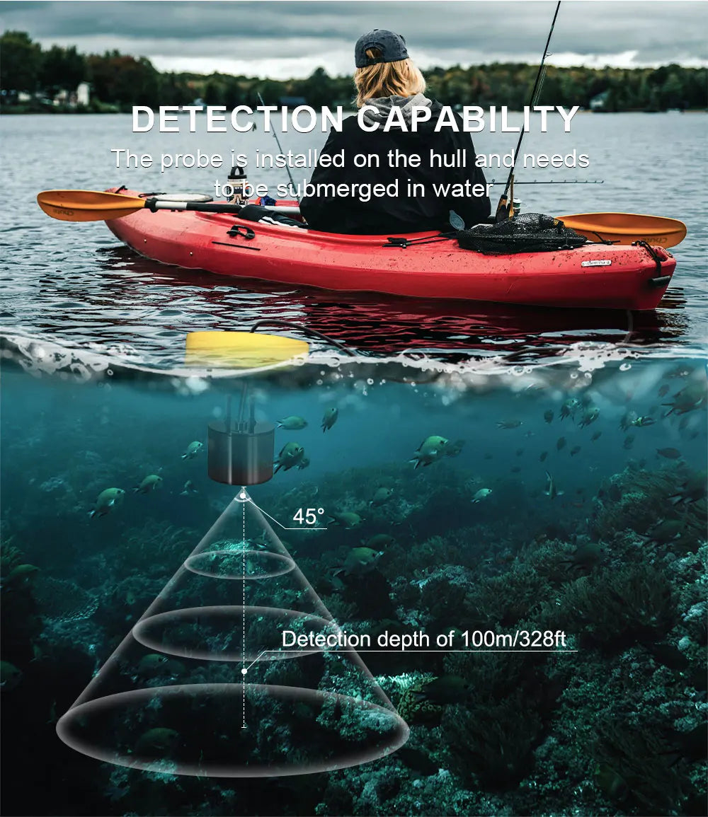 FFC1108 1 Alarm 100M Portable Sonar Fish Finders