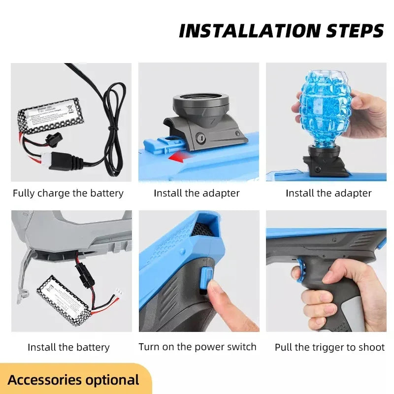 SKD Gel Balls Gun Electric Blaster Night Light