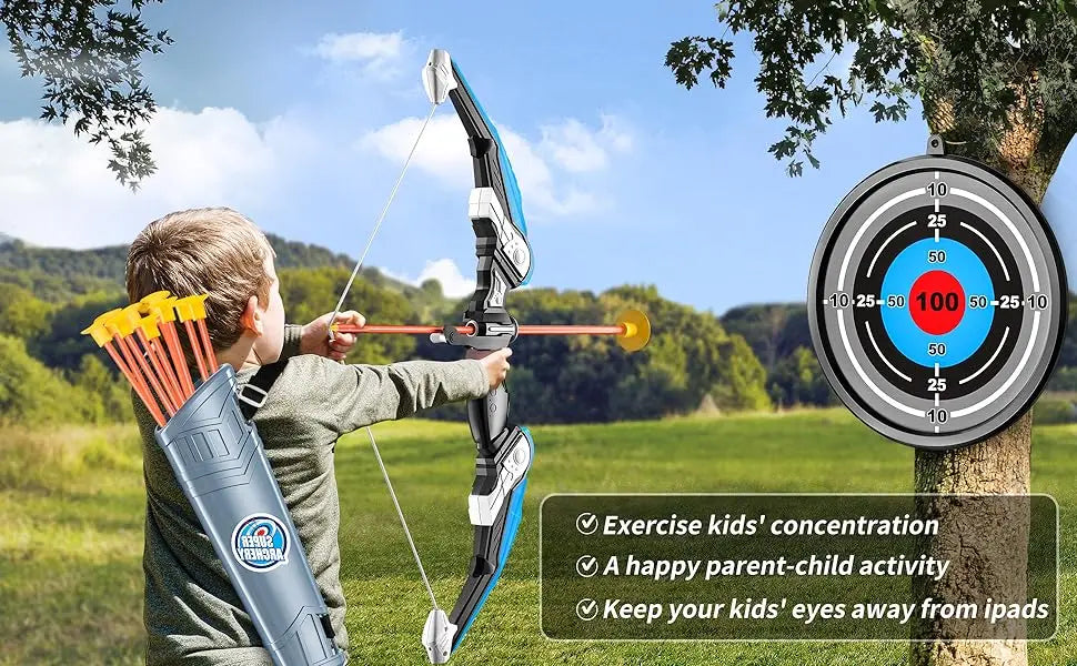 Kids Bow and Arrow Set LED Light Up