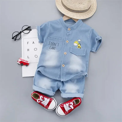 New Summer Baby Boys Denim Clothing Children Casual