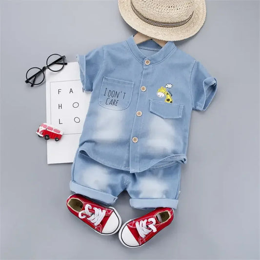 New Summer Baby Boys Denim Clothing Children Casual