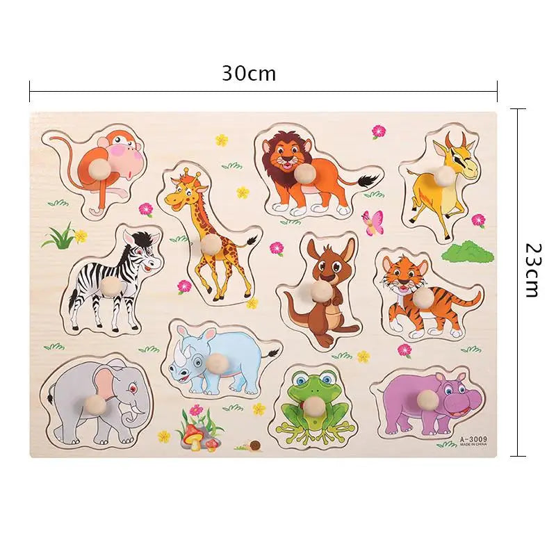 Children Wooden Puzzle Montessori Toys For Baby 1