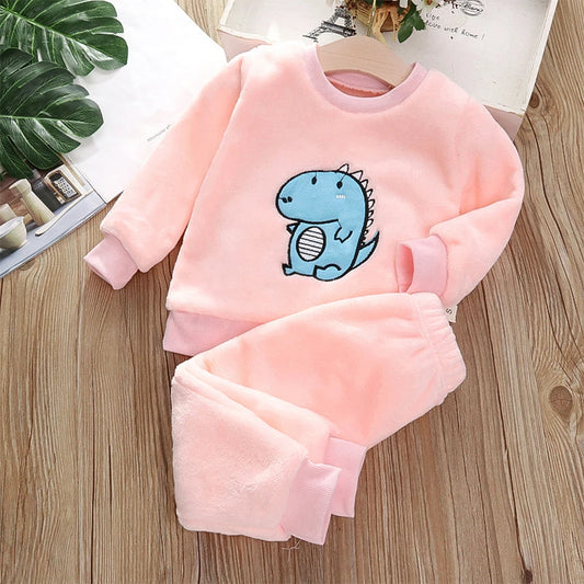 Bear Leader Girls Clothing Sets Winter Flannel Homewear