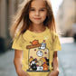 Girl T Shirts Cartoon Cat Graphic T Shirts