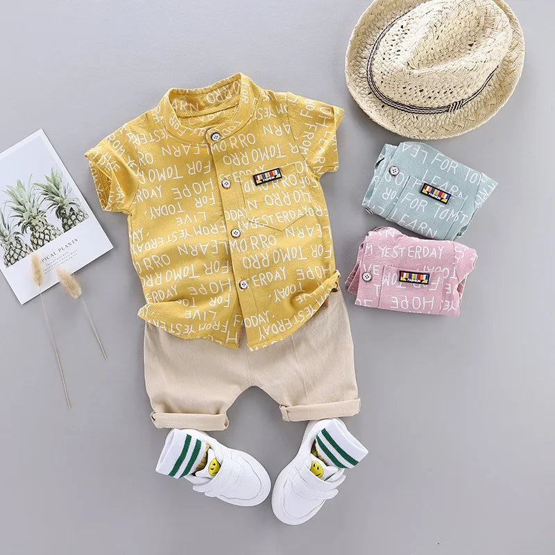 New Summer Baby Boys Clothes Suit Children Fashion