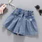 Summer Kid Girls A line Shaped Denim Shorts