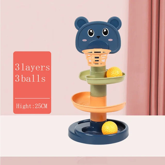 Montessori Baby Toy Rolling Ball Tower Montessori Educational