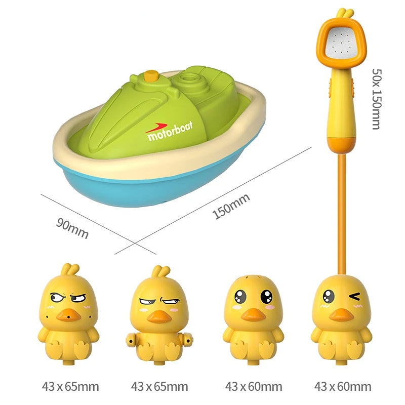 Baby Bath Toys Cute Duck Electric Water Spray