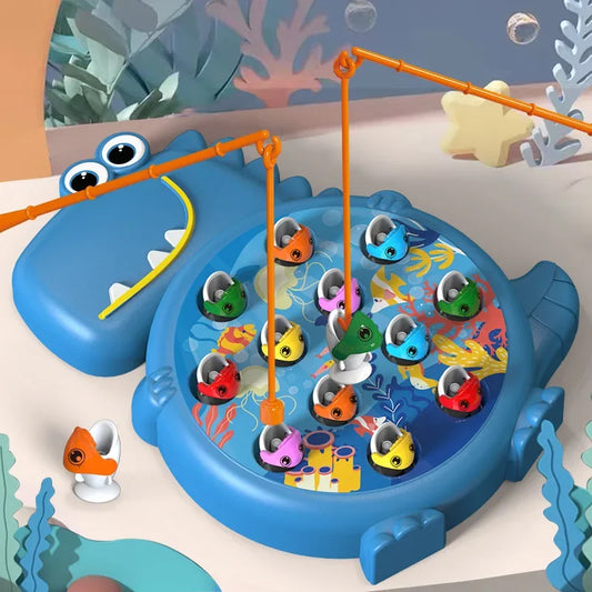 Dinosaur Simple Magnetic Fishing Toys Play Rod Game