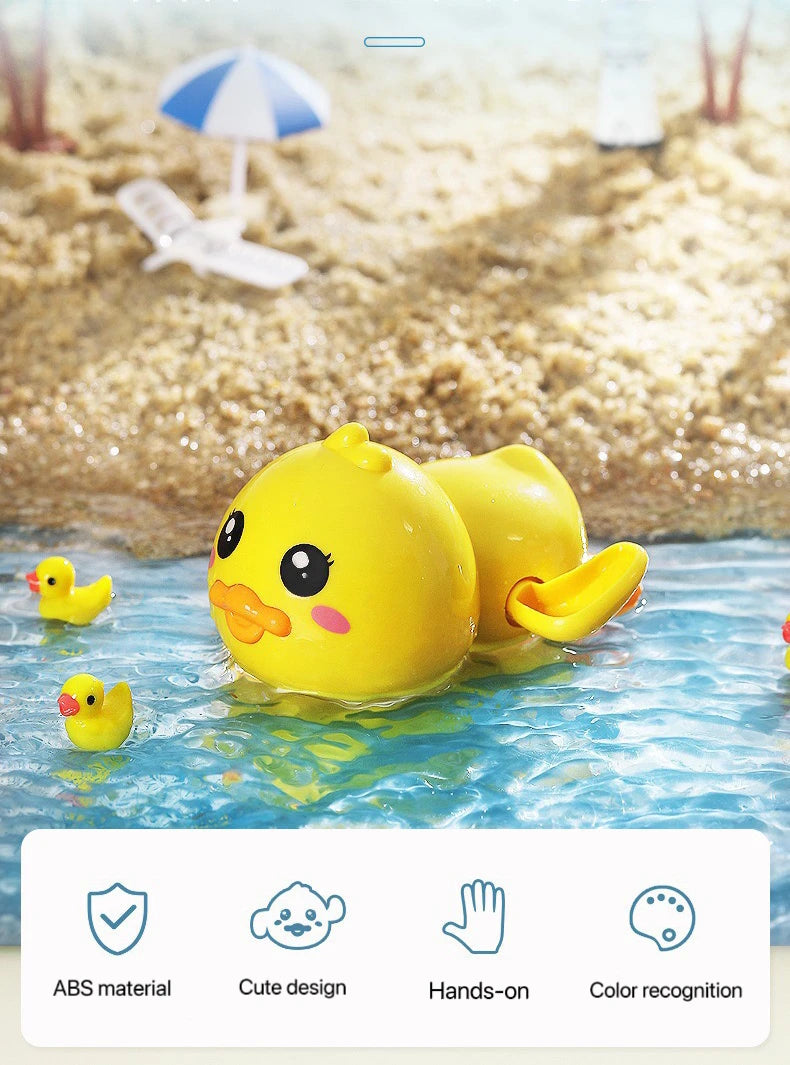 1 Pcs Children Bathing and Playing with Ducks