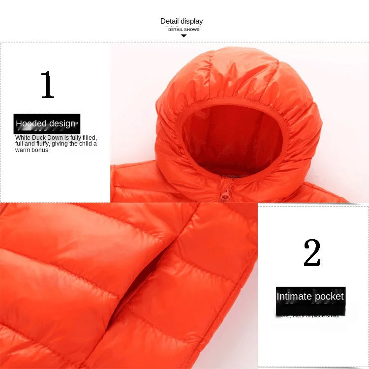 Fall Solid Waistcoat Children Outerwear Winter Coats Kids