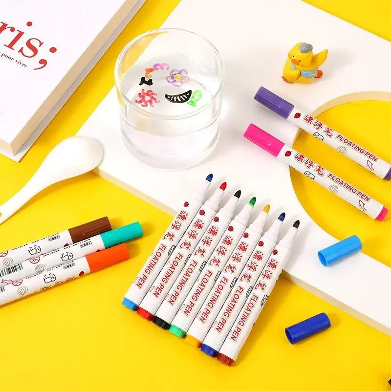 Montessori Magical Water Floating Student Painting Brush Whiteboard