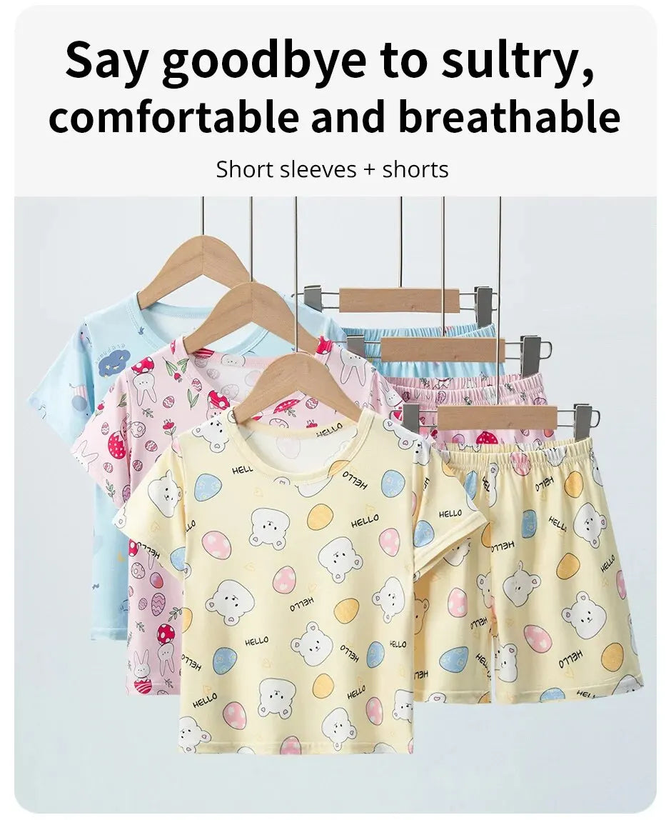Summer CHILDREN S Clothing Short Sleeve Shorts 2