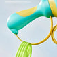 Pull String Flying Saucer Disc Launcher Kids Flying