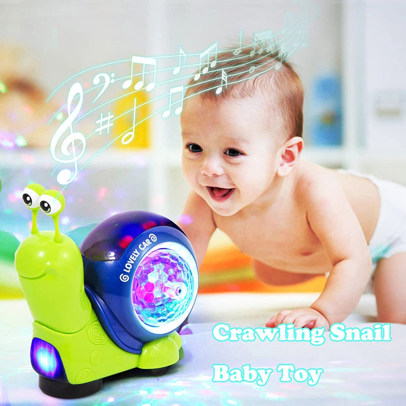Crawling Crab Snail Baby Toy Walking Tummy Time